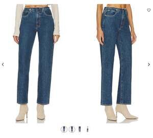 SLVRLAKE London no waistband straight leg Claremont size 32 100% cotton